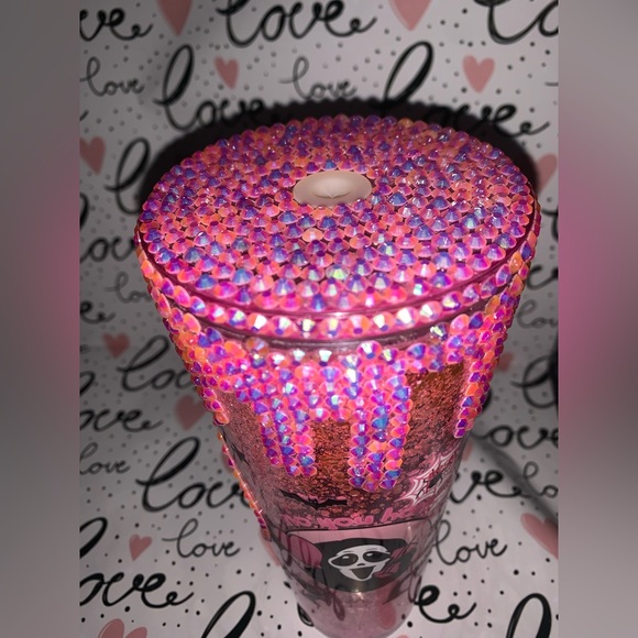 Ghost Face Rhinestones Polycrilic Tumbler - Picture 3 of 3